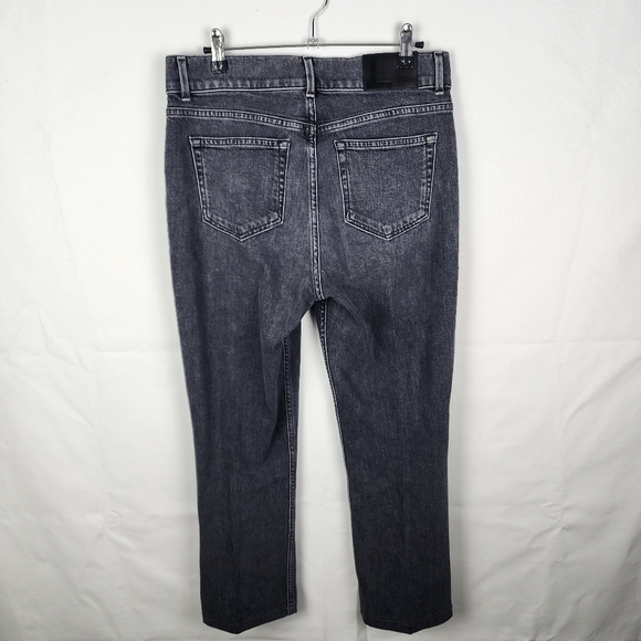 Lafayette 148 Midrise Black/Gray Straight Leg Jeans SIZE 28 - Picture 2 of 6